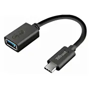 Adapteris Trust Calyx Usb-C to Usb-A Black  20967 8713439209679