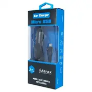 Atx Platinum Premium Auto Lādētājs 12 / 24V 1A  Micro Usb kabelis Melns Blue Blister Atx-C-Ch1A-Bbk 5908219991179