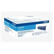 Brother Tn-421C Cyan Toner, 1,800P  Tn421C 4977766771597