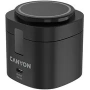 Canyon 4 in 1 Wireless Charging Stand, 30W max, Size 70X70X70.3Mm, weight 414G, with 65W charger and 1M cable, black  Cns-Wcs405B 5291485019242