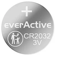 Cr2032 baterija 3V everActive litija - 1 gb. bez iepakojuma 20Gb. industriālais iep.  Bat2032.EaBulk 5903205771957