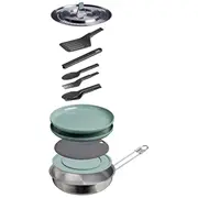 Ēdienu gatavošanas komplekts kempingā Wildfare Core Fry Pan Cookset 0,94L zilganpelēks/tumši pelēks  2812162006 1210001909755