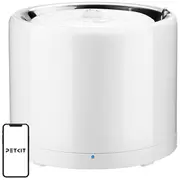 Mājlopiem Petkit  Smart Pet Drinking Fountain W4X Eversweet Wireless Pump Capacity 1.8 L, Material Stainless Steel, Abs, White P4108 6973293807745
