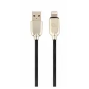 Gembird Usb Male - Lightning Premium rubber 2M Black  Cc-Usb2R-Amlm-2M 8716309107921