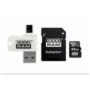 Goodram Microsd 64Gb All in one class 10 Uhs I  Card reader M1A4-0640R12 5908267930281