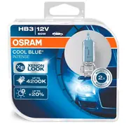 Halogēna spuldzes Hb3, 60W, 12V, līdz 4200K, Cool Blue Intense sērija  4008321660282