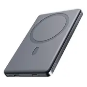 Joyroom Jr-Pbm08 Super Slim  Fast 20W magnētiska bezvadu akumulatora banka 5000Mah Pelēka 6956116713294