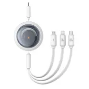 Kabelis Baseus Free2Draw 3In1100W White  P10368700211-03 6932172656447
