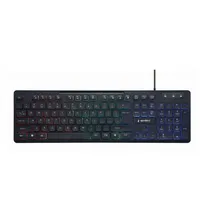 Klaviatūra Gembird 3-Color Backlight Multimedia Keyboard  Kb-Uml3-02 8716309127493
