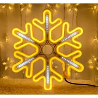 Led Ziemassvētku gaismeklis - sniegpārsla / dekors Ww Silti balta  Zibspuldzes Efekts 250V 26 x 30 cm 48 diodes 2000509534738