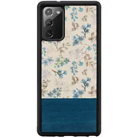 ManWood case for Galaxy Note 20 blue flower black  T-Mlx44322 8809585426333