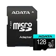 Atmiņas kartes Adata  Premier Pro Uhs-I U3 128 Gb, micro Sdxc, Flash memory class 10, with Adapter Ausdx128Gui3V30Sa2-Ra1 4710273771335