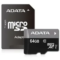 Memory Micro Sdxc 64Gb Class10/W/Ad Ausdx64Guicl10-Ra1 Adata  4713435796849