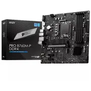 Pamatplate Msi Pro B760M-P Ddr4, Intel B760, Lga 1700, micro Atx  Ddr4 4711377030991