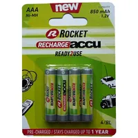 Rocket Precharged Hr03 850Mah Always Ready Blistera iepakojumā 4Gb.  Hr850B4 5908258327120