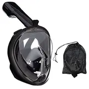 Roger Snorkelēšanas Sejas Maska Niršanas maska L / Xl Melna  Ro-Snork-Ad-Bk 4752168059388