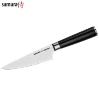 Samura Mo-V Virtuves mūsdienīgs īss šefpavāra nazis 150Mm no Aus 8 Japānas tērauda 59 Hrc  Sm-0084 4751029327567