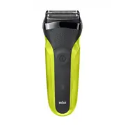 Skuveklis Braun  Shaver 300S Operating time Max 30 min Black/Green Green 4210201276326