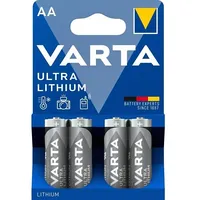 Varta Mn 1500 Ultra Lithium Aa Lr6 Blistera iepakojumā 4Gb.  Var6106 4008496680511
