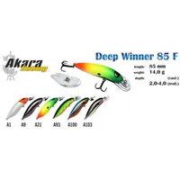 Vobleris Akara Deep Winner 85 F 14 g, mm, krāsa A93, iep. 1 gab.  Dw85F-A93