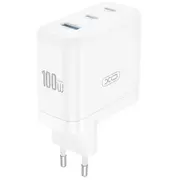 Xo Ce35 Gan Tīkla Lādētājs 100W  Ce35-Wh 6975837583641