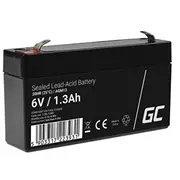 6V 1.3Ah akumulators  Agm Vrla 6 Volti, 1.3 ampērstundas Ah Klemmes tips T1 4.75Mm Csb-61.3 Agm13 3100001792007