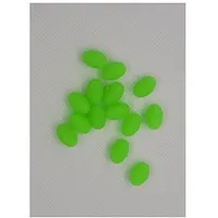 Aksesuāru kompl. fosf. pērlles Oval 4X6Mm - Green 40Gab  7130250 2000000004914