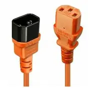 Cable Power Iec Extension 2M/Orange 30475 Lindy  4002888304757