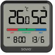 Digitālais termometrs Savio Temperature and Humidity Sensor  Ct-01/B 5901986048398