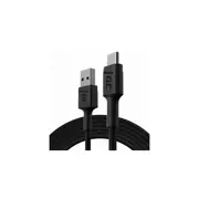 Green Cell Gc Powerstream Usb Male - Type-C Fast Charging 1.2M Black  Kabgc22 5907813963544