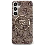 Guess 4G Glitter Triangle Buttons Magsafe Maciņš Samsung Galaxy S25  Guhms25Shg4Prtgw 3666339449599