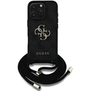 Guess Guhcp16Xp4Gmgcrk Pu 4G Metal Logo Crossbody Strap Case Maciņš priekš Apple iPhone 16 Pro Max  3666339434298