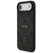 Guess Pu Leather 4G Colored Ring Magsafe Case Aizsargapvalks priekš iPhone Air / melns  Guhmp17Mg4Gfrk 3666339490973