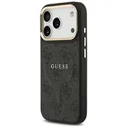 Guess Pu Leather 4G Gold Frame Magsafe Case Aizsargapvalks priekš Apple iPhone 17 Pro  Guhmp17Lp4Msegck 3666339519056
