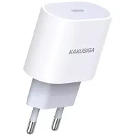 iKaku Ksc-541 Zhuodo Pd25W ātrās uzlādes tīkla adapteris lādētājs ar Type-C White  6921042117935
