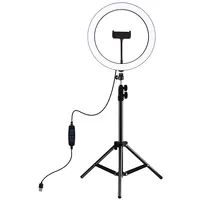 Led Ring Lamp 30Cm With Desktop Tripod Mount Up To 1.1M, Phone Clamp, Usb  Pkt3056B 9990000940448