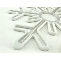 Led Ziemassvētku gaismeklis - sniegpārsla / dekors Cw Auksti balta  Zibspuldzes Efekts 250V 52 x 60 cm 108 diodes 2000509534776