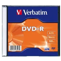 Matricas Dvd-R Azo Verbatim 4.7Gb 16X, 20 Pack Slim  43547V 023942435471