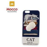 Mocco 4D Silikona Aizmugurējais Apvalks ar Balto Kaķi Priekš Apple iPhone X  Mc-4D-Iphx-Cat2 4752168033920