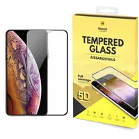 Mocco Full Glue 5D Signature Edition Tempered Glass Aizsargstikls Pilnam Ekrānam Apple iPhone 11 Pro Melns  Mc-5D-Gp-Iphx11P-Bk 4752168073476