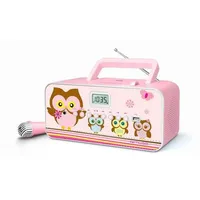 Muse  M-29Kp Pink/Image, 30 W, Portable radio Cd/Mp3 player with Usb, 3700460205409