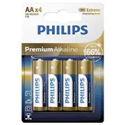 Philips baterijas Premium Alkaline Iepakojumā 4 gab  Lr6M4B/10 6959033840838