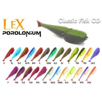 Porolona māneklis Lex Porolonium Cd  Divžuburis, 8 cm, krāsa Bob, iep. 10 gab. Cf08Cd-Bob