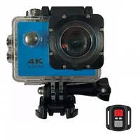 Riff Spk-1 Ultra Hd 4K 16Mpix Wi-Fi Sporta Kamera ar 2 Lcd Pulti  8X Fiksācijas komplektu Zila Spk-1-Blue 4752219007955