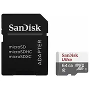 Sandisk Ultra microSDXC 64Gb  Adapter Sdsqunr-064G-Gn3Ma 619659185060