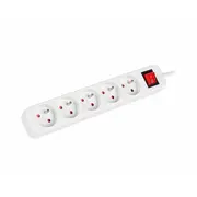Serveri Lanberg  Cable Power Strip, 5X French Outlets with Switch, Quality-Grade Copper, 3 m Ps1-05E-0300-W 5901969415513