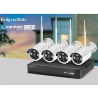 Wifi videonovērošanas kameru komplekts  2Mpix Kruger Matz Cctv Km2240 3100001242861