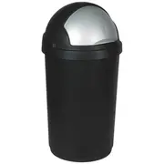 Atkritumu spainis Bullet 50L melns/sudraba  0803931260 3253923931587