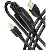 Axagon Adr-215B Active connection Usb 2.0 A-M  B-M cable, 15 m long. Power supply option. 8595247907219