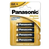 Bataa.alk.pp4 Lr6/Aa baterijas Panasonic Power Alkaline Mn1500/E91 iepakojuma 4 gb.  3100000594442
